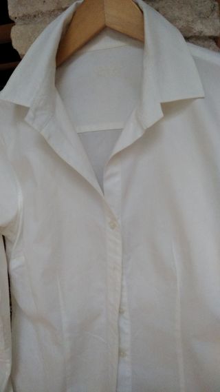 Jersey  Massimo Dutti Lana 100% + Camisa blanca.