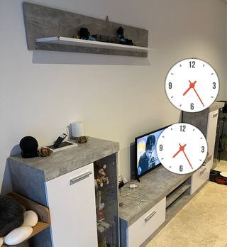 Muebles de comedor madera en gris y blanco