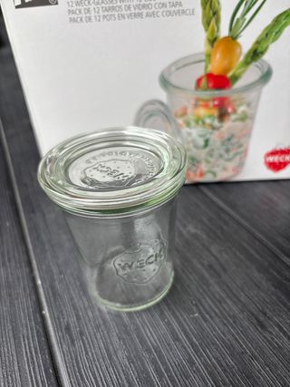14 Cajas de Tarros de Cristal con Tapa