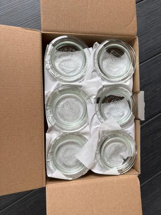 14 Cajas de Tarros de Cristal con Tapa