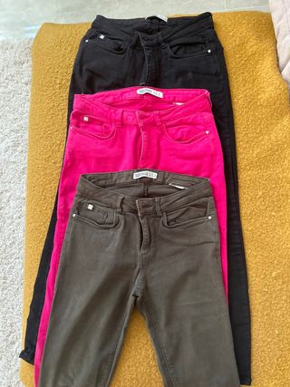 lote de Pantalones Zara Tallas 36 y 38.
