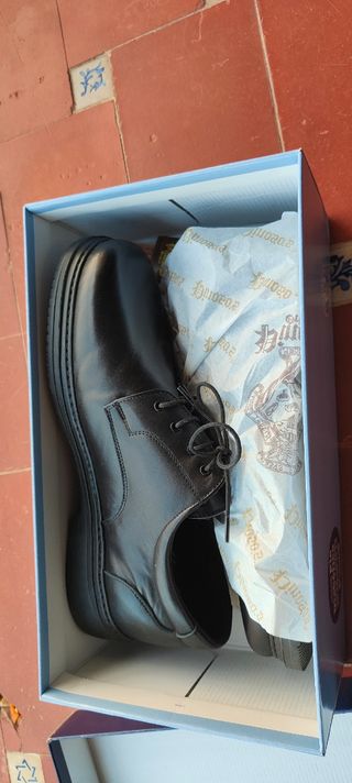 Zapatos hombre pie diabético negros