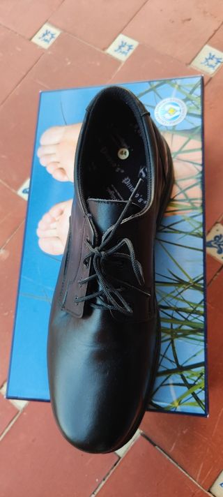 Zapatos hombre pie diabético negros