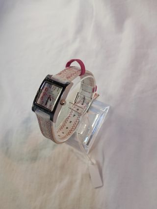 Reloj Calypso Cuadrado Rosa y Blanco