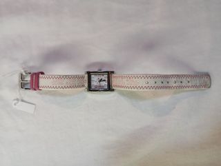 Reloj Calypso Cuadrado Rosa y Blanco