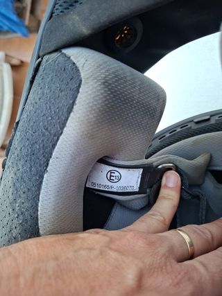 Casco Moto Talla XS Rosa y Blanco