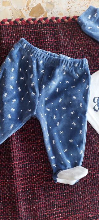 Completo ciniglia neonata Bidibimbo 1/3 mesi