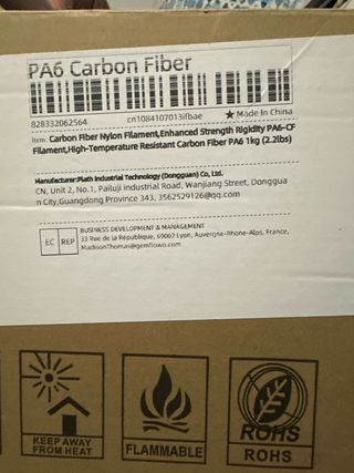 Filamento PA-6 Carbon Fiber 1kg