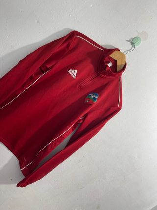 ¡¡OFERTA!! Talla S Sudadera Adidas Roja Climalite 