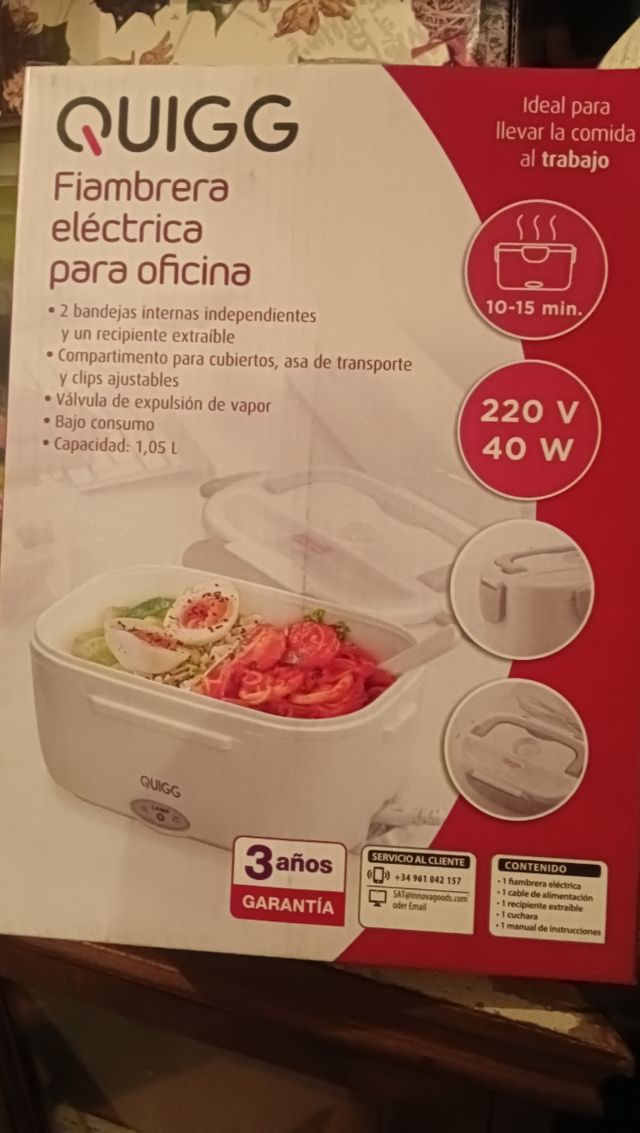 Fiambrera eléctrica QUIGG 1,05L