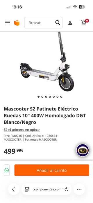 Patinete eléctrico MASCCOTER S2