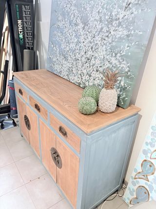 Credenza in teak con ante e cassetti