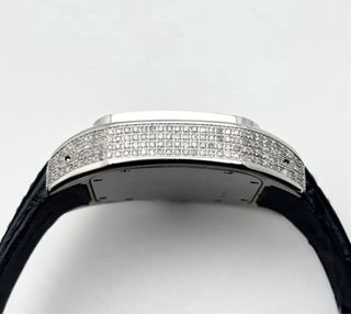 Cartier Santos 100 Diamantes Pavé Negro