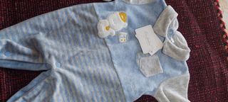 Tutina ciniglia neonato 1-3 mesi