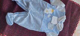 Tutina ciniglia neonato 1-3 mesi