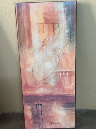 Tríptico de cuadros abstractos