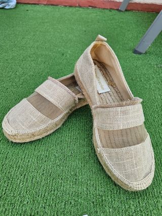 Alpargatas Stradivarius Beige Mujer