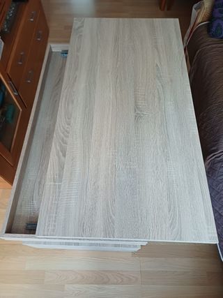 Mesa de salón elevable madera