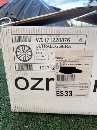 Llanta OZ Ultraleggera 18 5x114.3