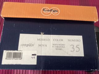 Zapatos de salón piel tacón bloque