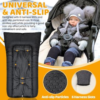 Saco Silla Paseo Universal Invierno Negro