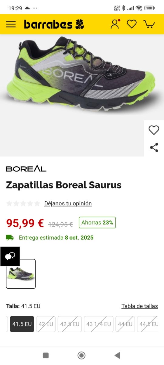 Sapatilhas Boreal Saurus Tamanho 46 EU