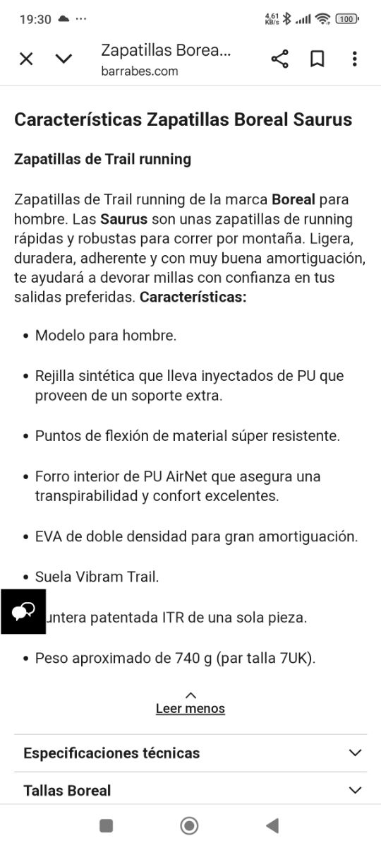 Sapatilhas Boreal Saurus Tamanho 46 EU