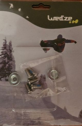 Tornillos y arandelas para tabla de snowboard Wed'