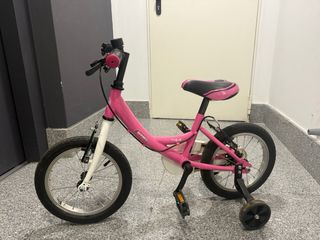 Bicicleta Niña B-PRO 14 pulgadas rosa