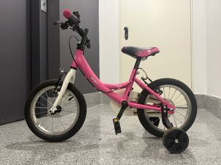 Bicicleta Niña B-PRO 14 pulgadas rosa