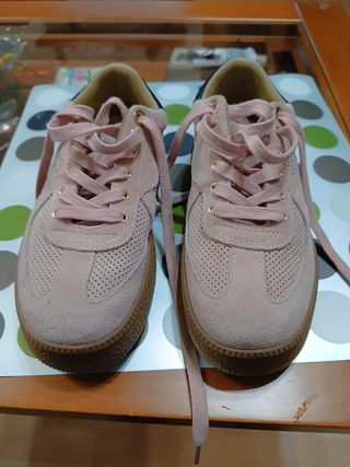 Zapatillas rosas ante talla 36