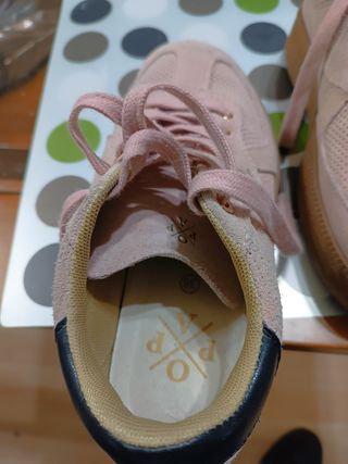 Zapatillas rosas ante talla 36