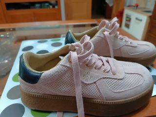 Zapatillas rosas ante talla 36