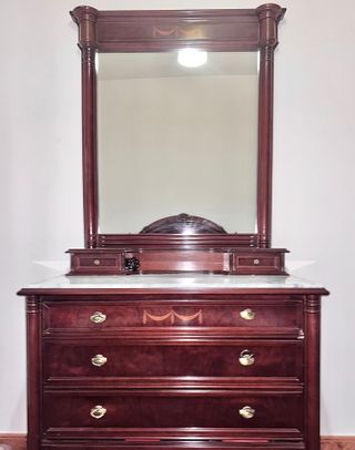 Dormitorio completo madera clásico