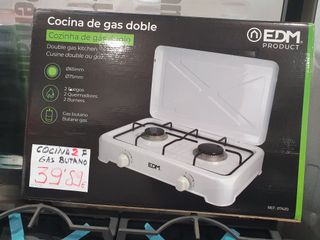Hornillo de gas doble EDM