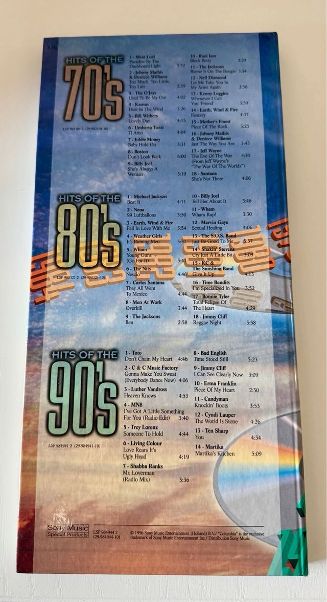 Collezione di CD Sony degli anni '70, '80 e '90. Michael Jackson