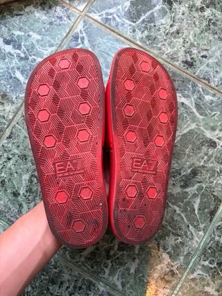 Ciabatte Emporio Armani donna rosse taglia 39