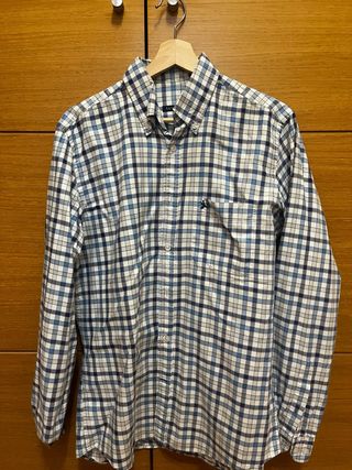 Camisa Lloyd's cuadros azul y blanco Talla M