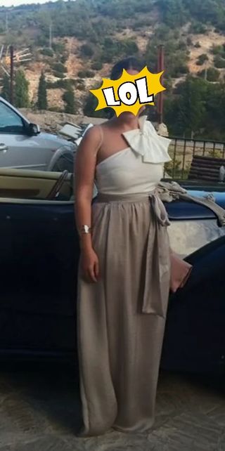 Falda larga satén champagne beige