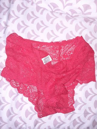 Braga Culotte Encaje Roja Talla L