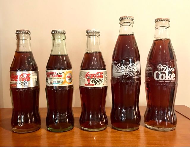 Bottiglie Coca Cola light e Diet Coke