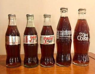 Bottiglie Coca Cola light e Diet Coke