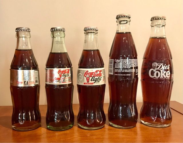 Bottiglie Coca Cola light e Diet Coke