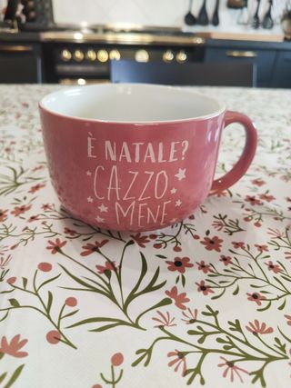 Set 2 Tazze Ciotole tema Natale 