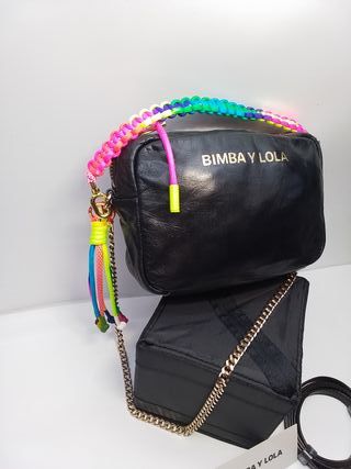Bimba y Lola Bolso Piel Negro clásico