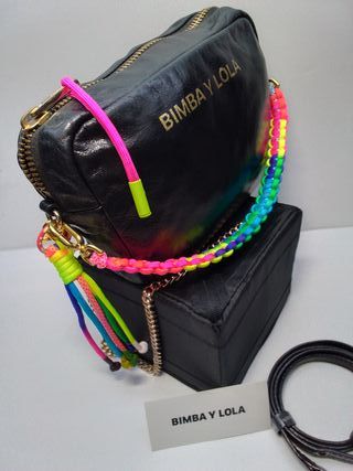 Bimba y Lola Bolso Piel Negro clásico