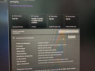 Lenovo Thinkpad T470 Portátil 238GB 8 de RAM 