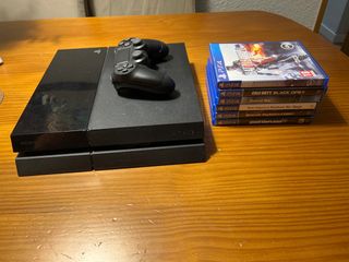 PS4 500GB + Mando y Juegos