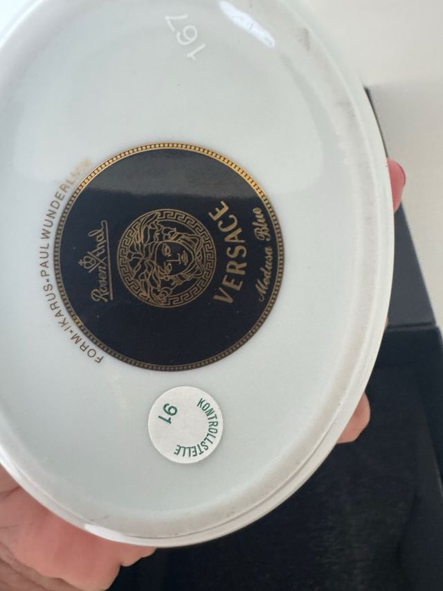 Azucarero Versace Rosenthal porcelana