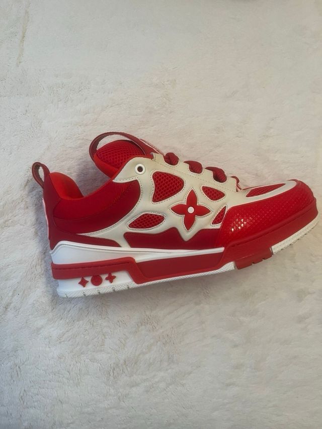 Zapatillas Louis Vuitton LV Skate Rojo y Blanco
